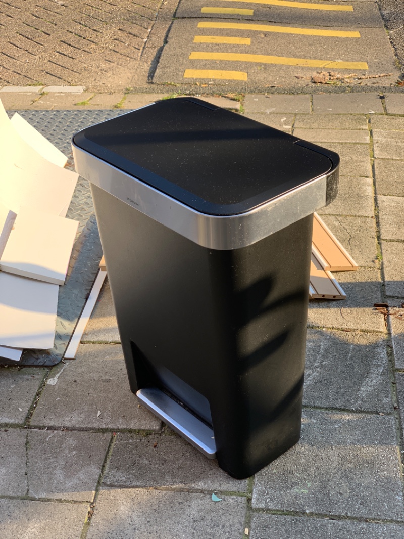 A bin, not dirty and working