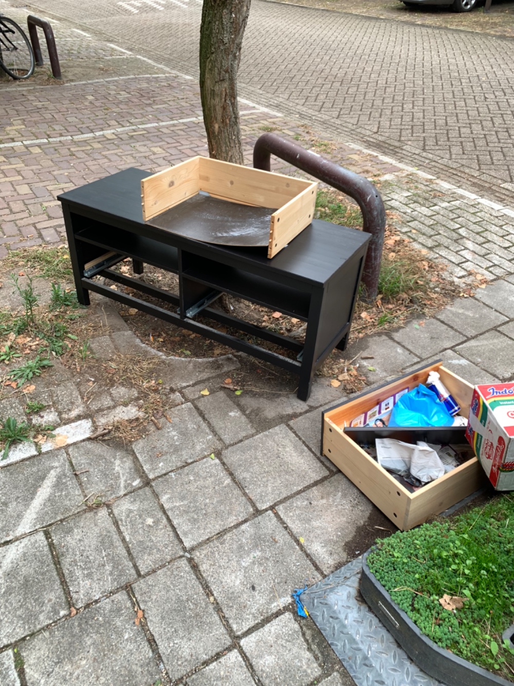 Tv table. Not beyond repair I think