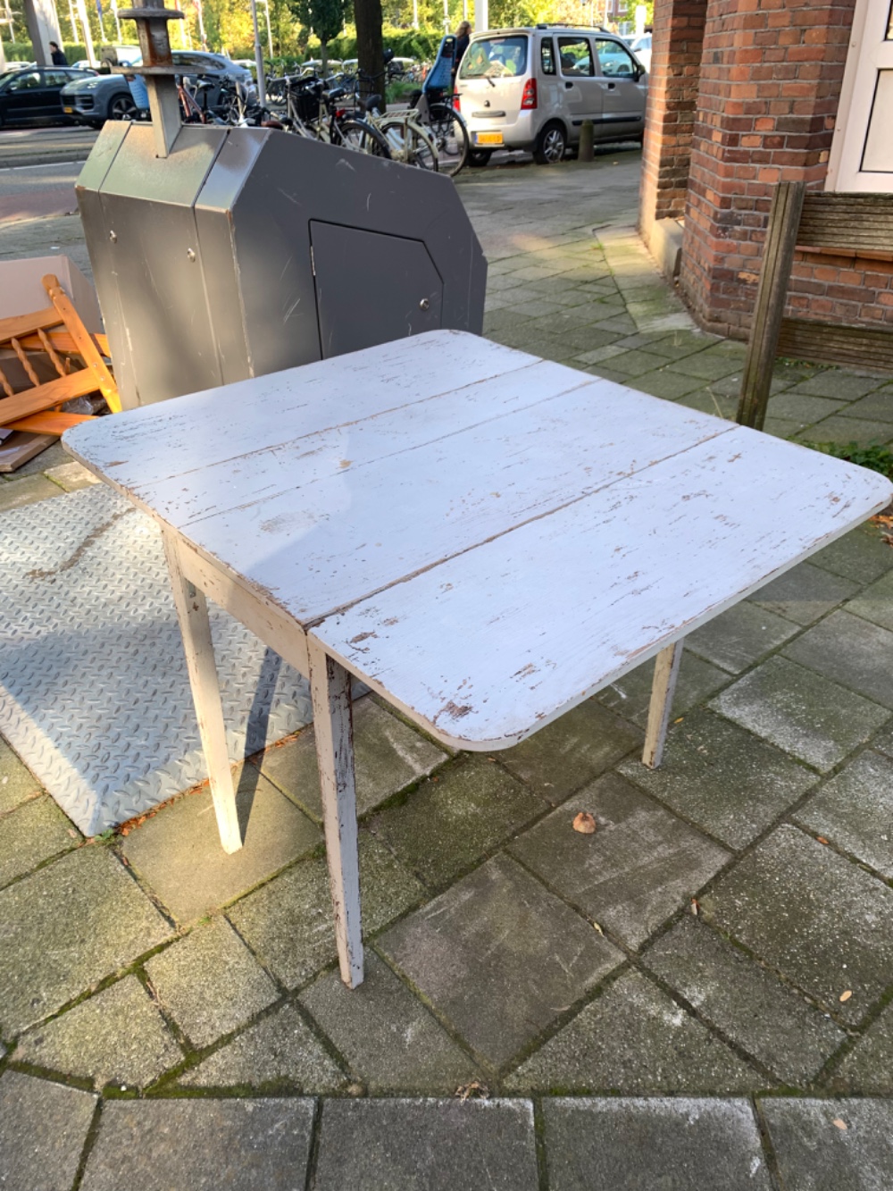 Old folding table. In a rough shape, but stil functional. Need some love photo 2