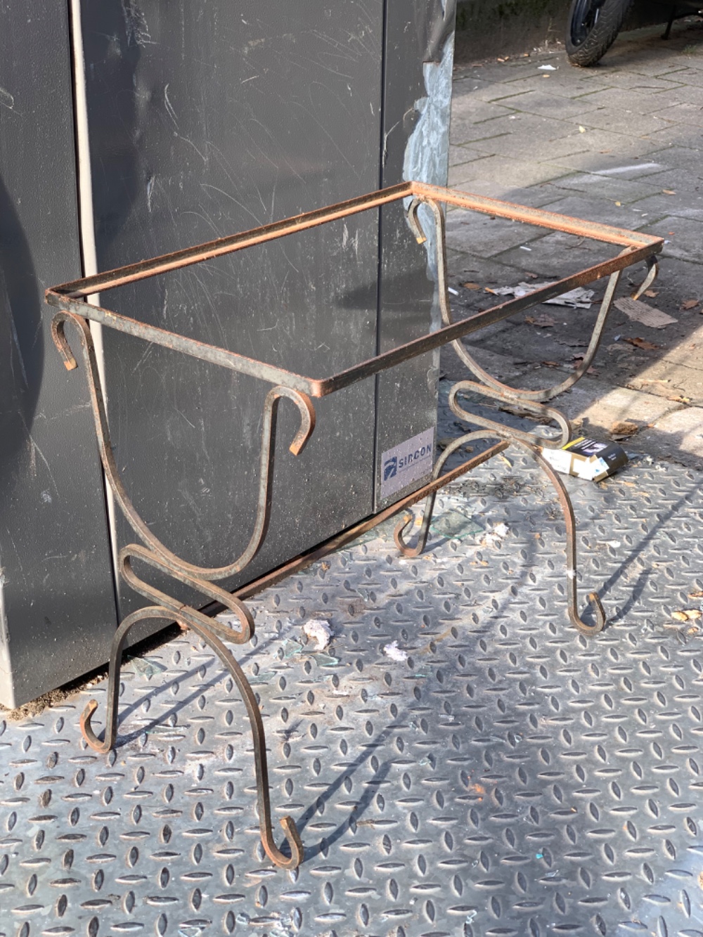 Metal frame for a table of some sort