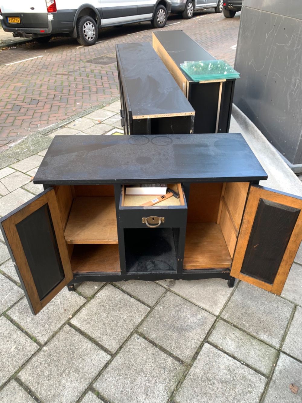 Two black cupboards with glass doors
And a dresser? photo 3