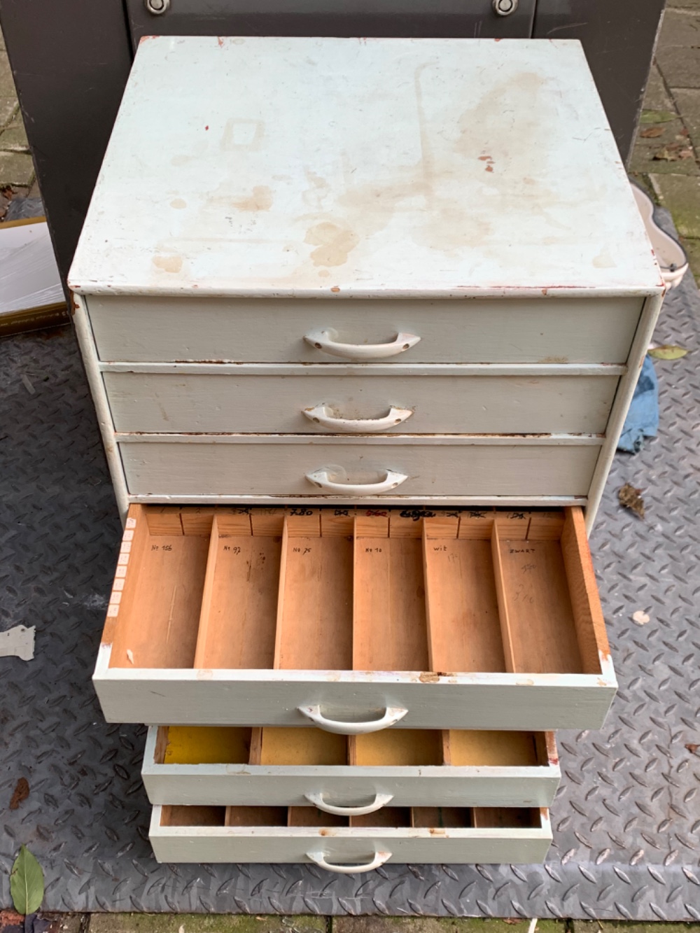 Cabinet with tiny boxes photo 3