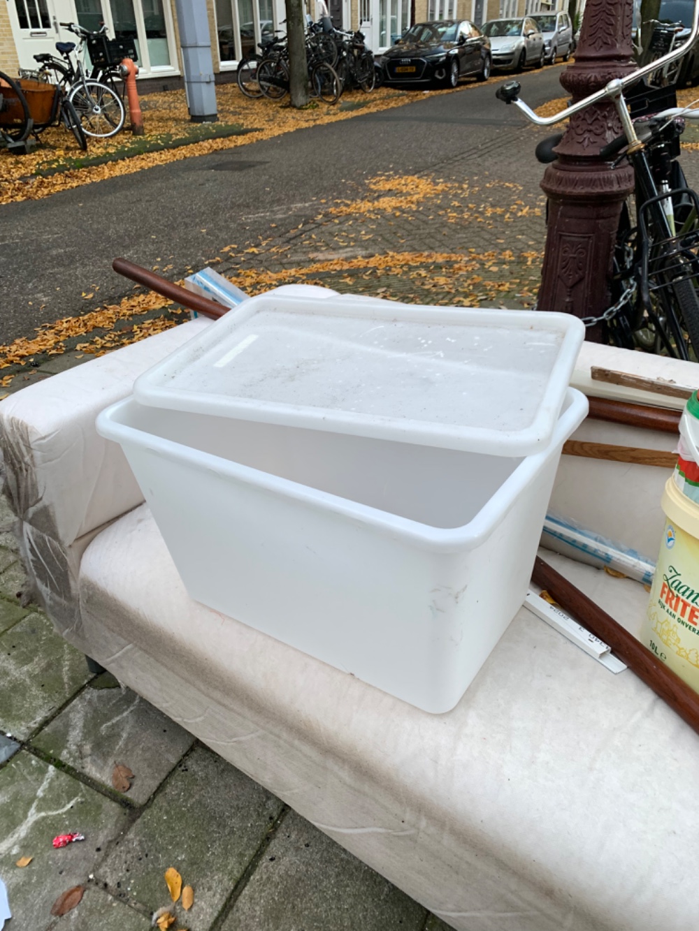 Large plastic tray