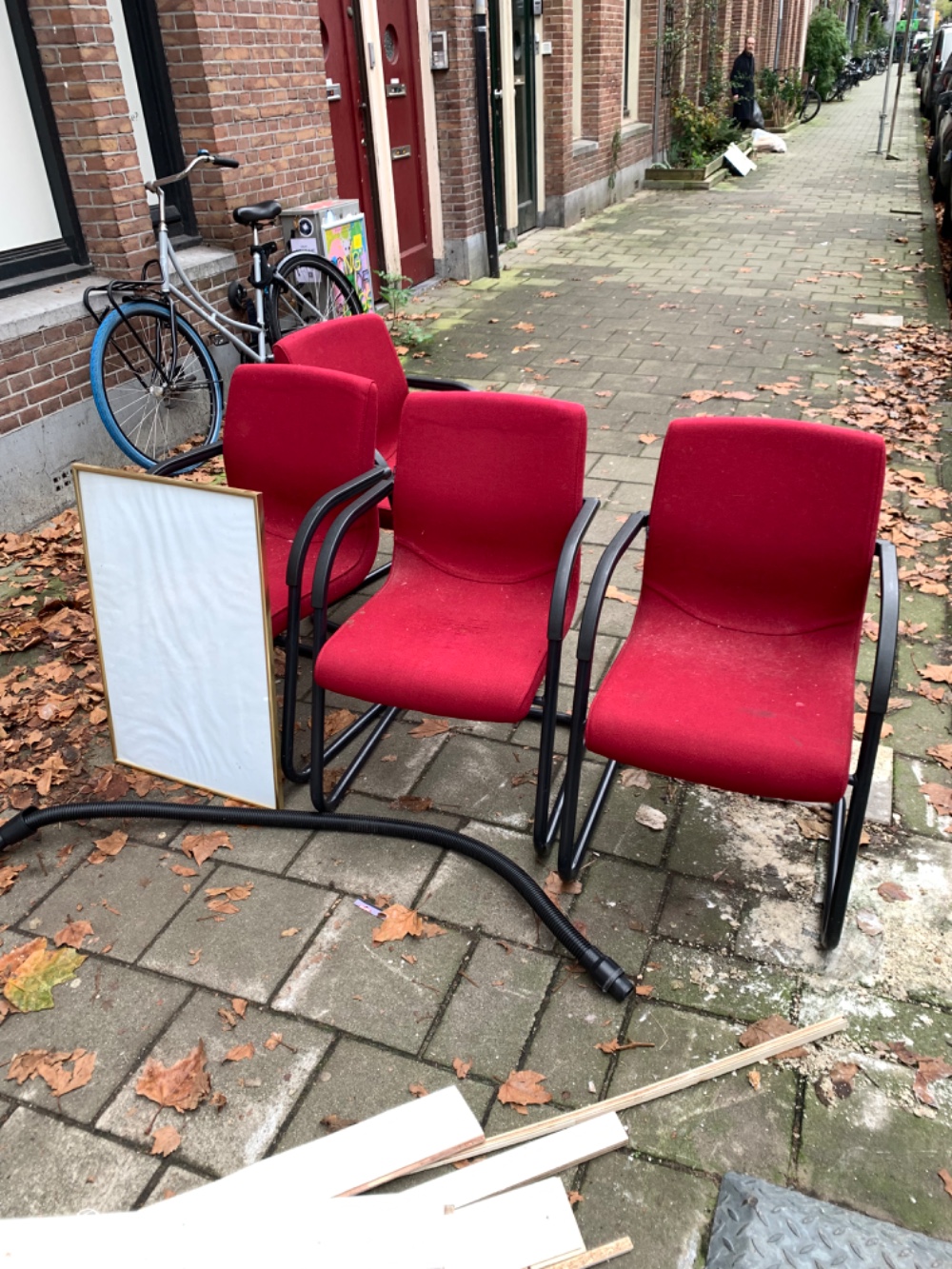 4 chairs and a frame