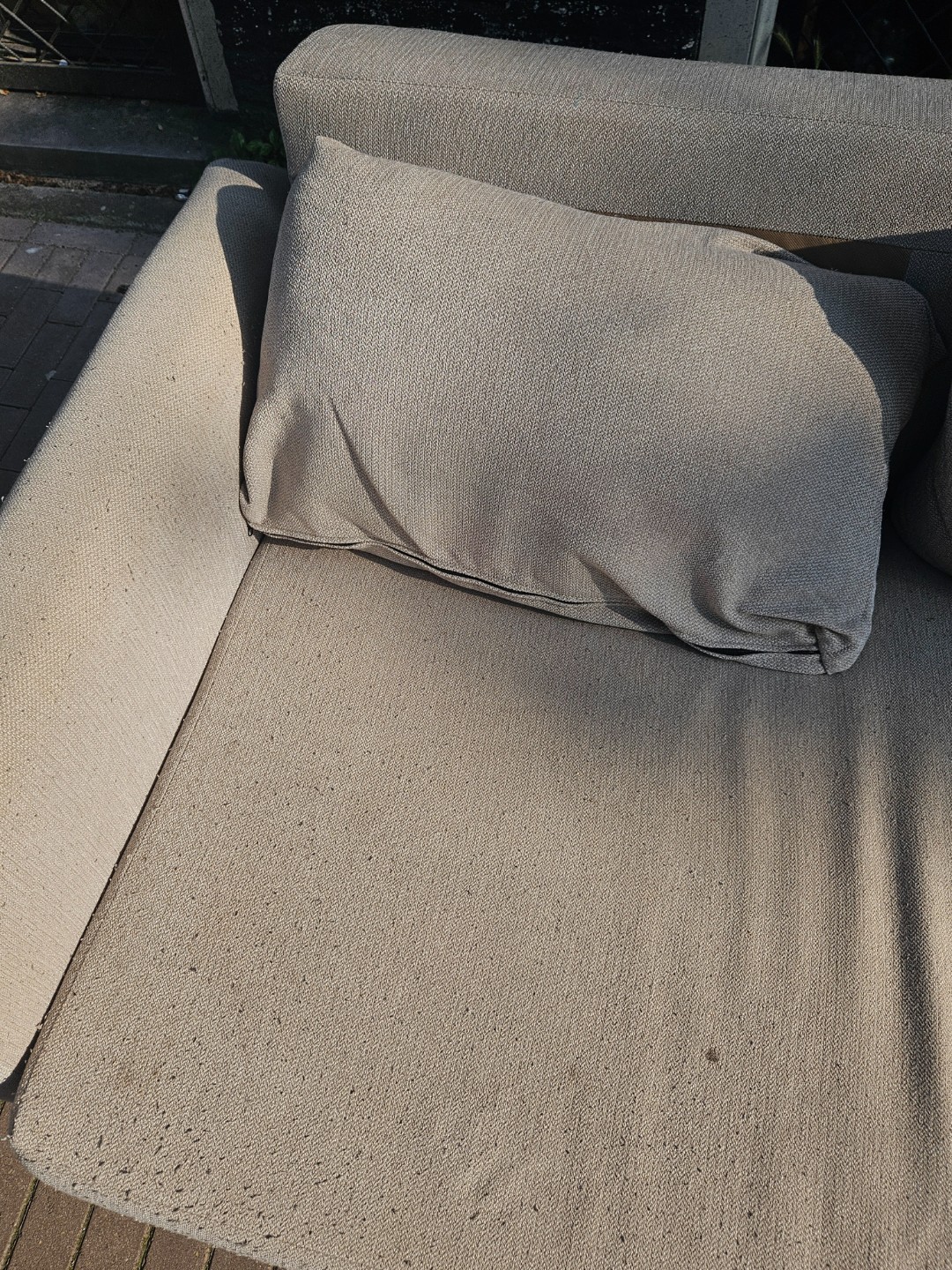 Sofa and microwave photo 2