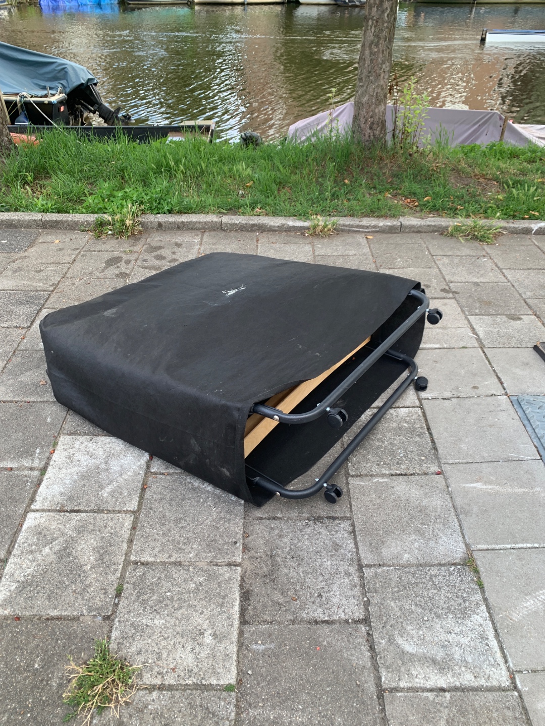 Foldable bed frame it seems