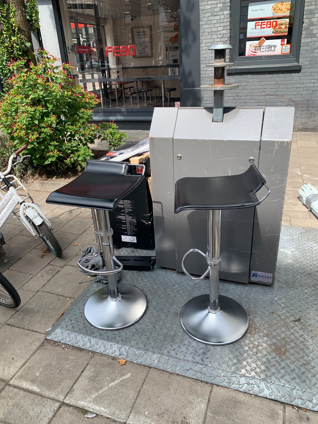 Two bar stools