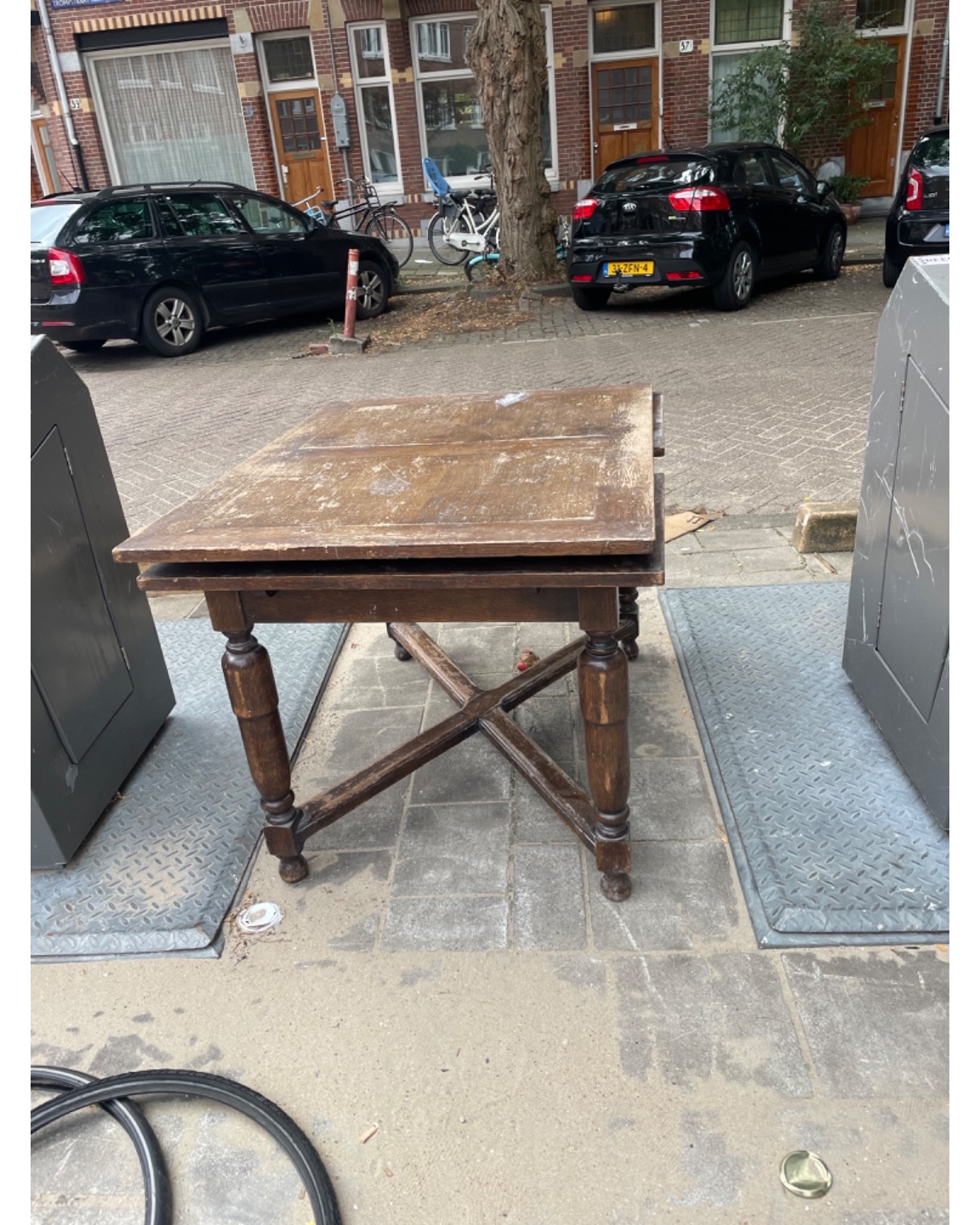 Houten uitklapbare tafel photo 2