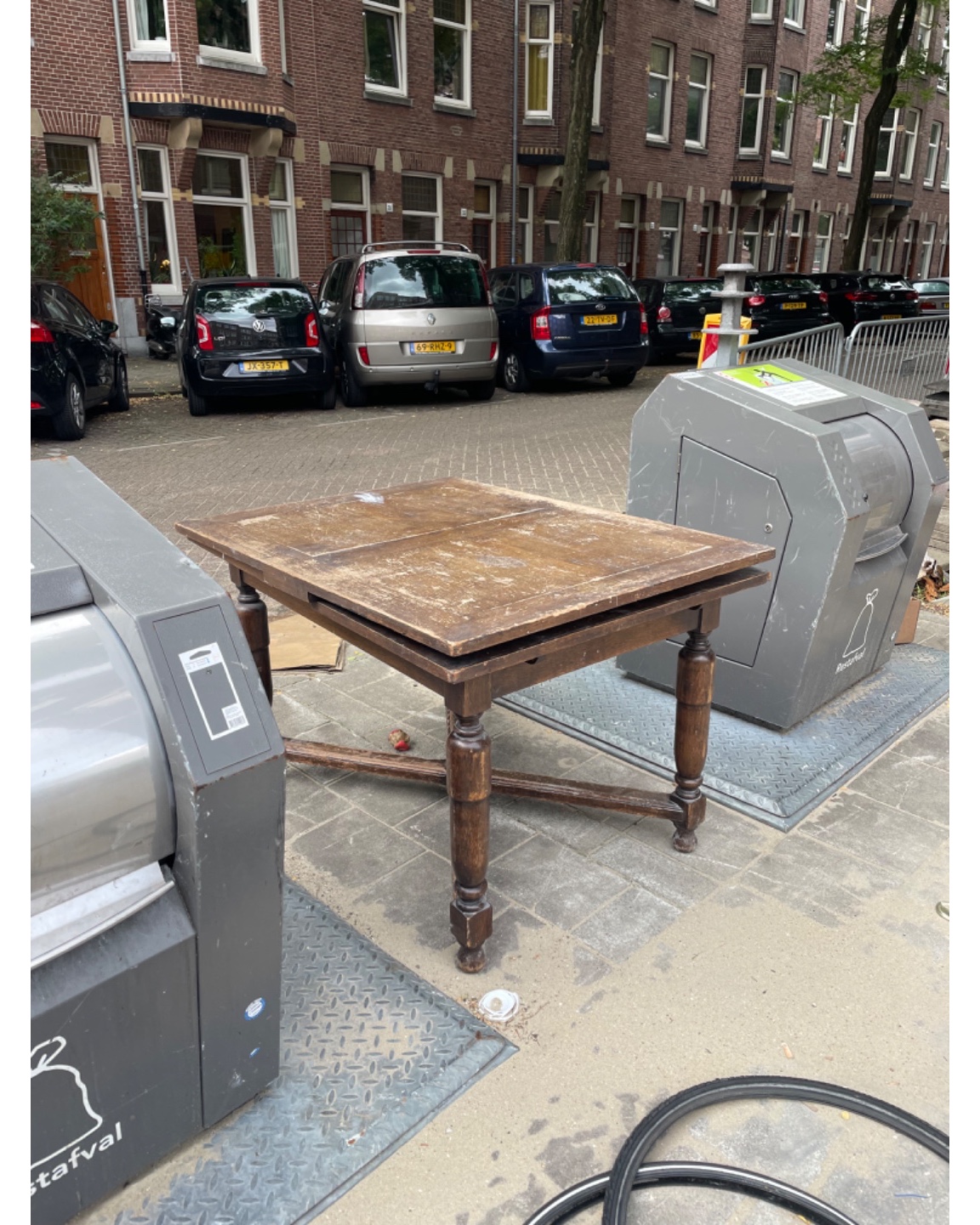 Houten uitklapbare tafel photo 3