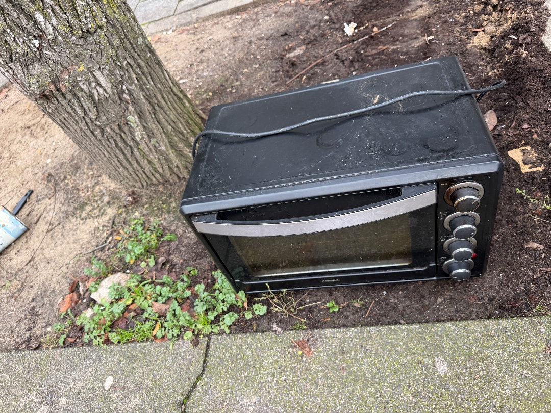 Oven doet het nog alleen een beetje vies!