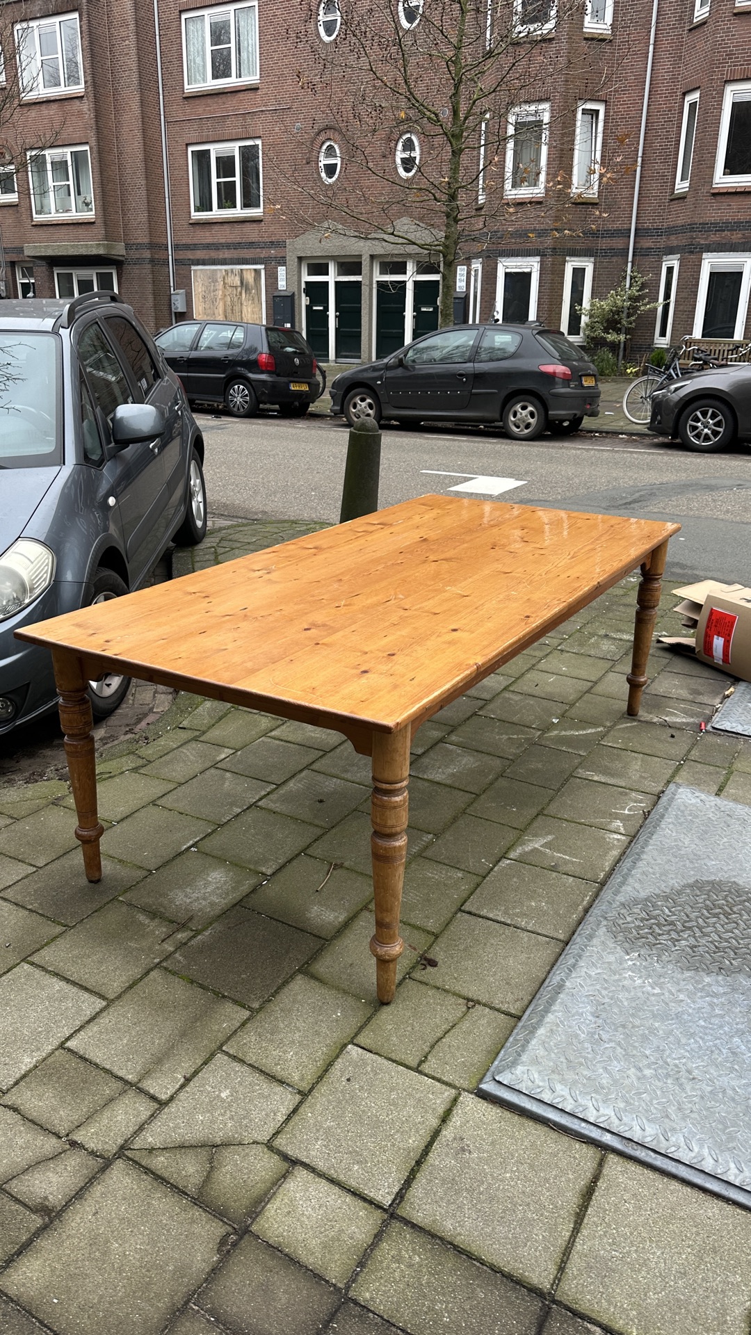 Large wooden table, pretty good shape photo 2
