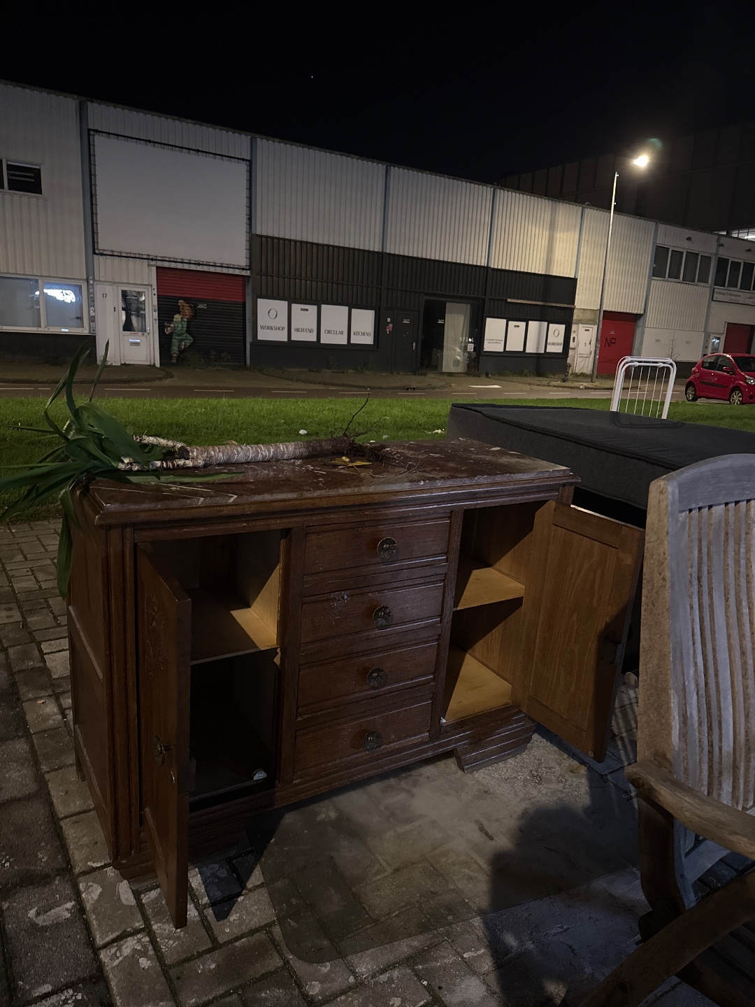 Gorgeous cabinet with marble top photo 1