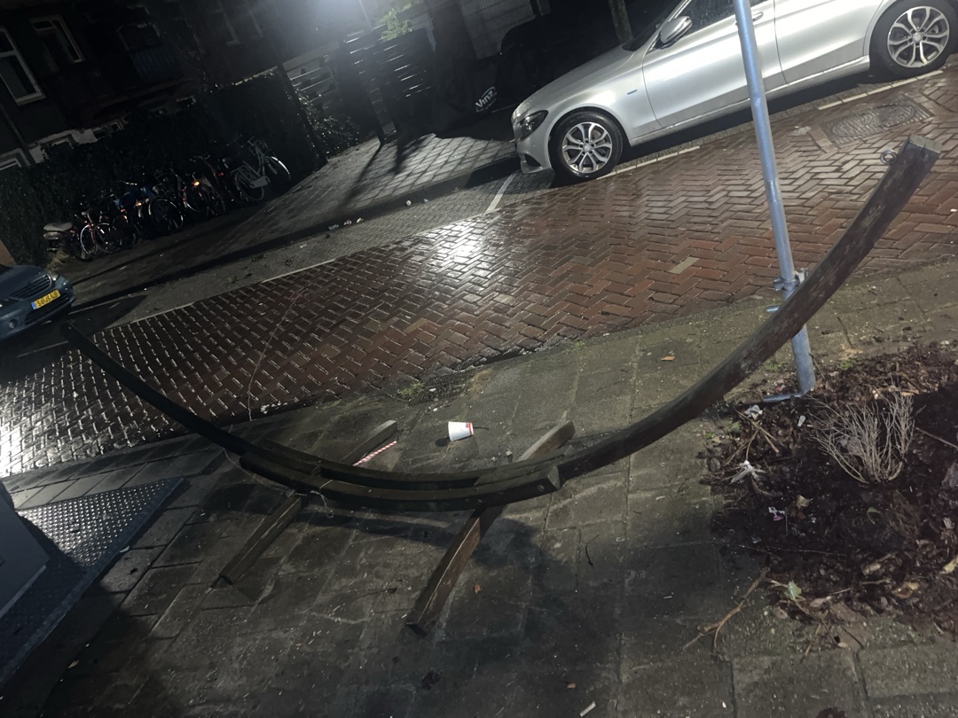 Wooden hammock stand photo 1