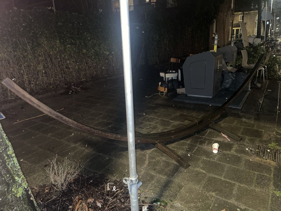 Wooden hammock stand photo 2