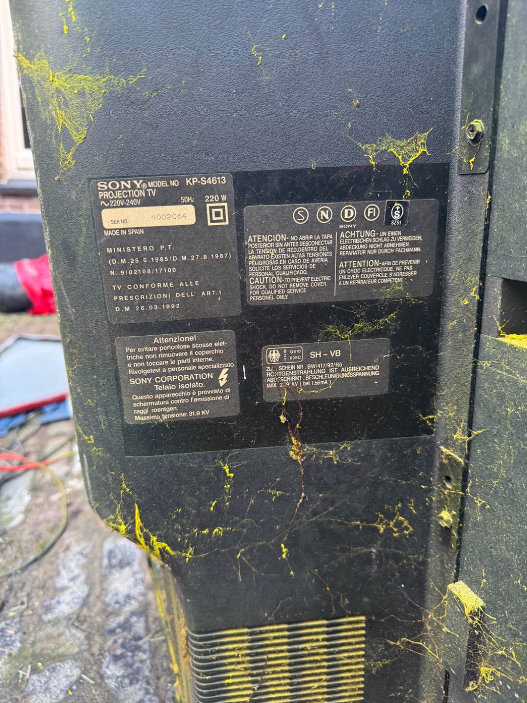 Sony large projection TV photo 2