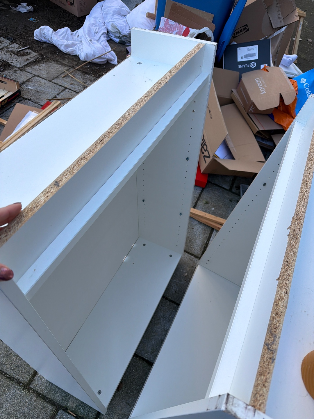 2x IKEA Billy base (empty, no shelves) & 4x IKEA IVAR side panels photo 2