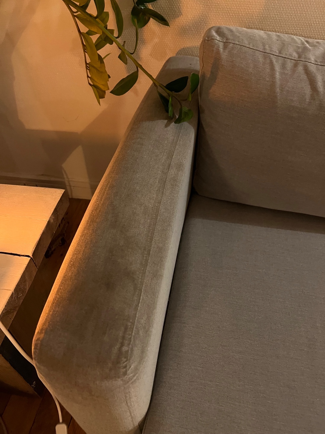 IKEA 3 person couch. Used but in good condition except for the side (spots). Can be picked up at Marco Polostraat (DM) photo 3