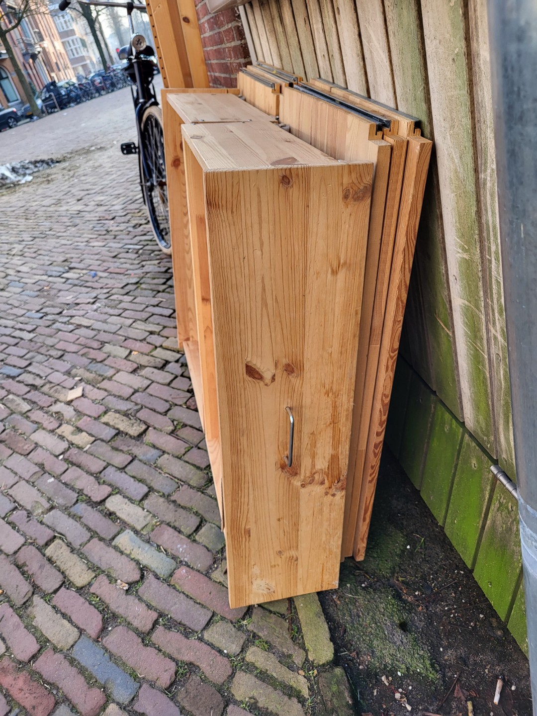 IKEA 6 shelves 50x80, 2 drawers, 3 stands. Looks complete with metal gang thingies! photo 2