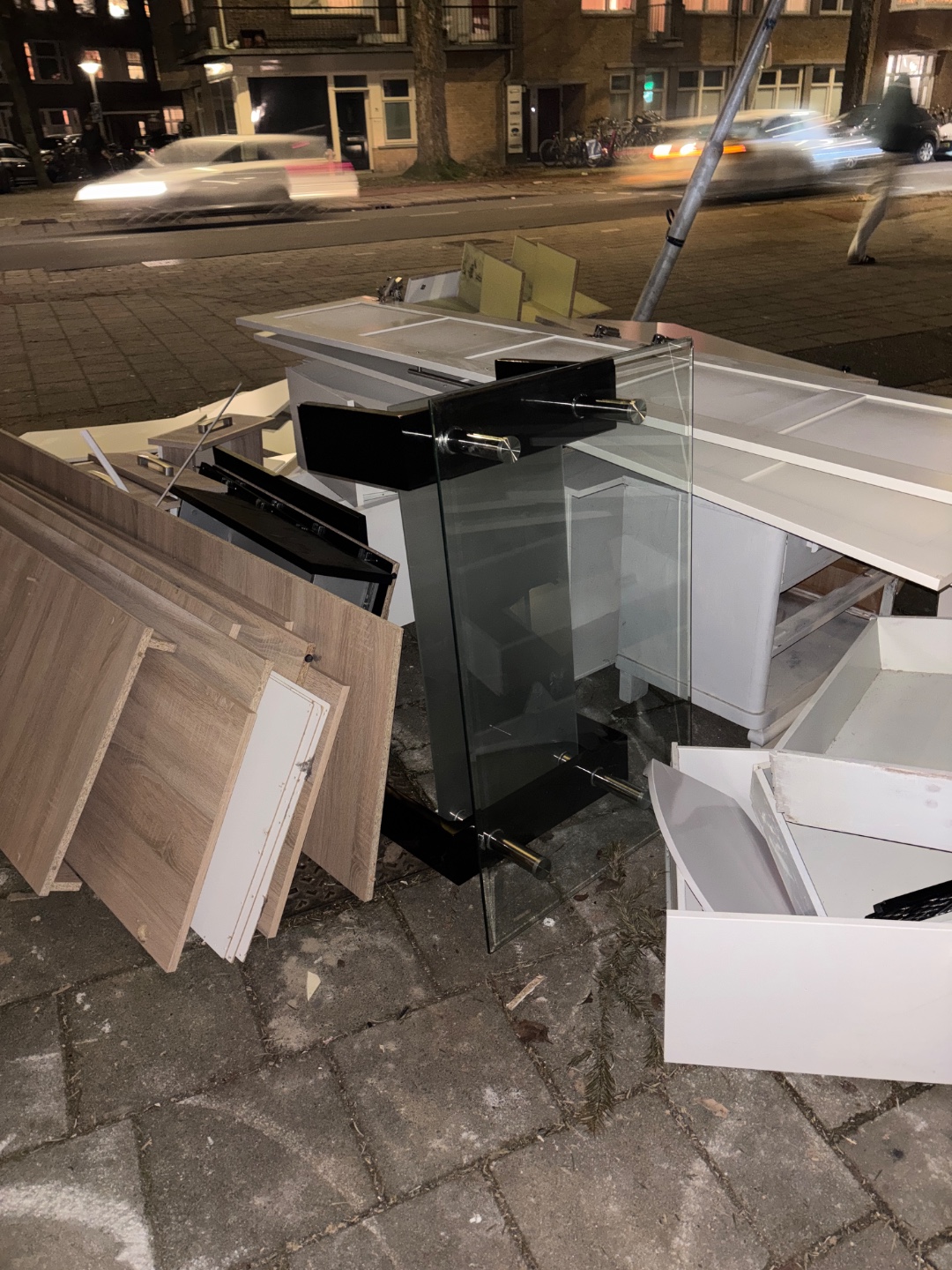 Glazen salon tafel photo 1