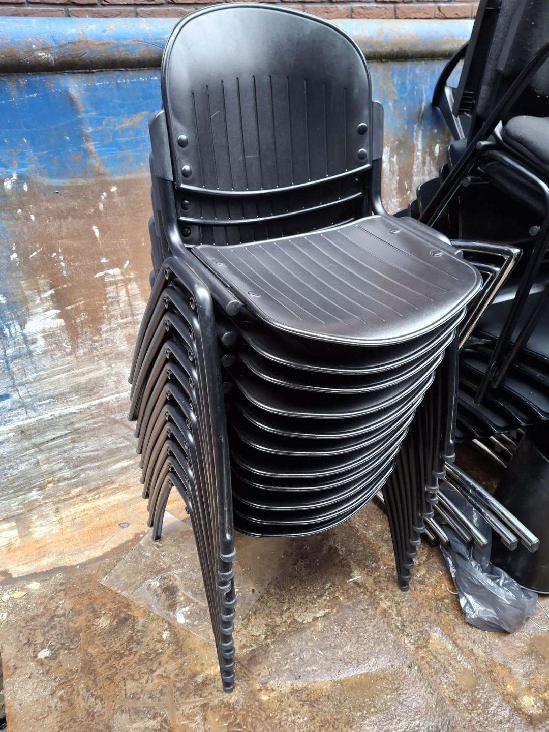 A container full of office furniture! Take what want but remove it carefully from the container 😊 photo 2