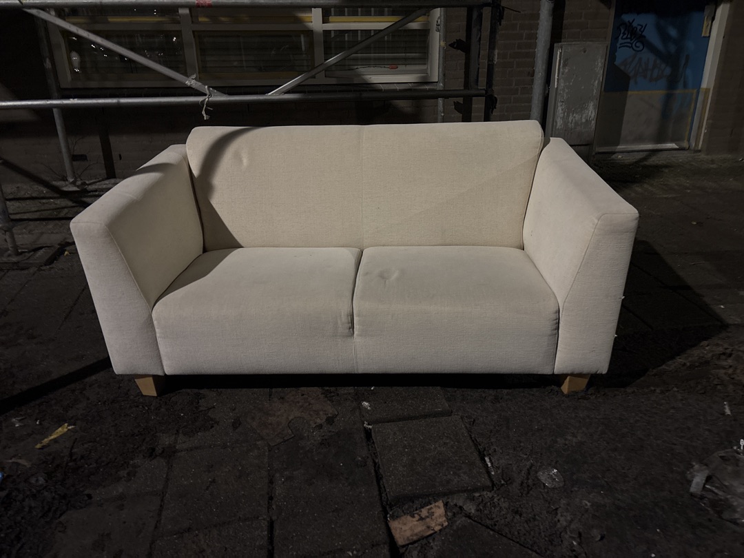 Cream sofa