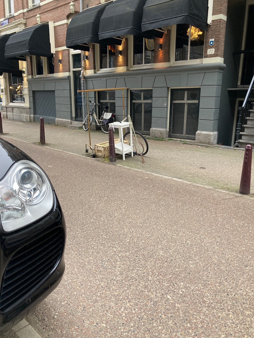 Cloth rack, small sidetable, wooden box photo 1