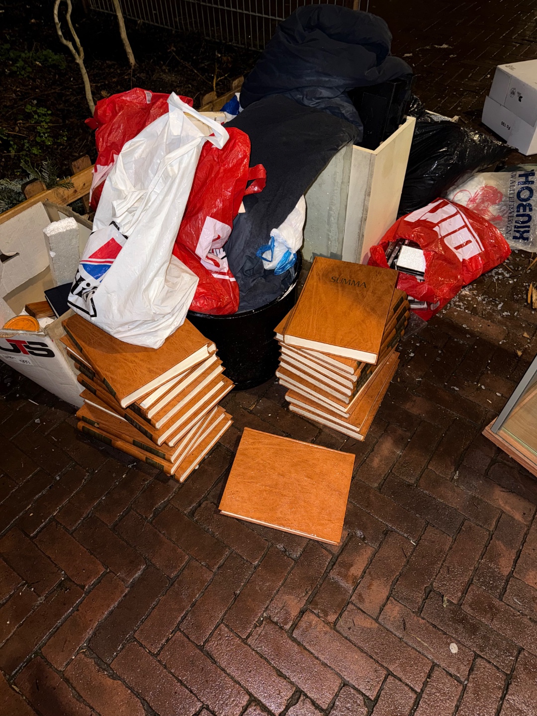 Glass closet, and encyclopedias (dutch) photo 2