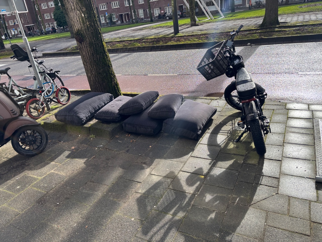 Large and comfy looking couch hopefully not too damaged by the rain photo 2