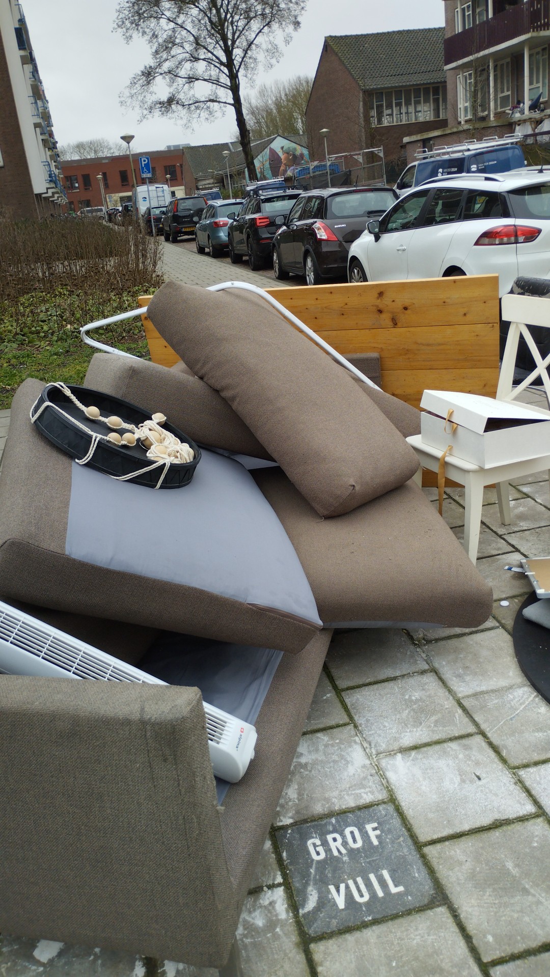 Couch, big wood table, some chairs, ventilator, etc 2