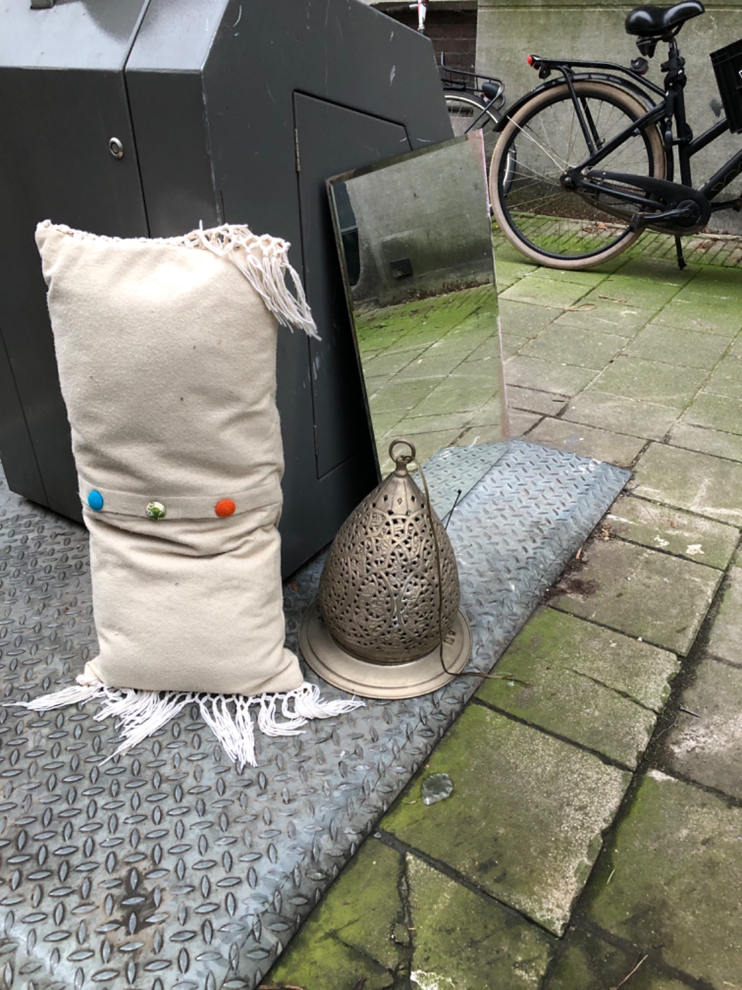 Lampenkap, lamp shade, kussen en spiegel photo 1