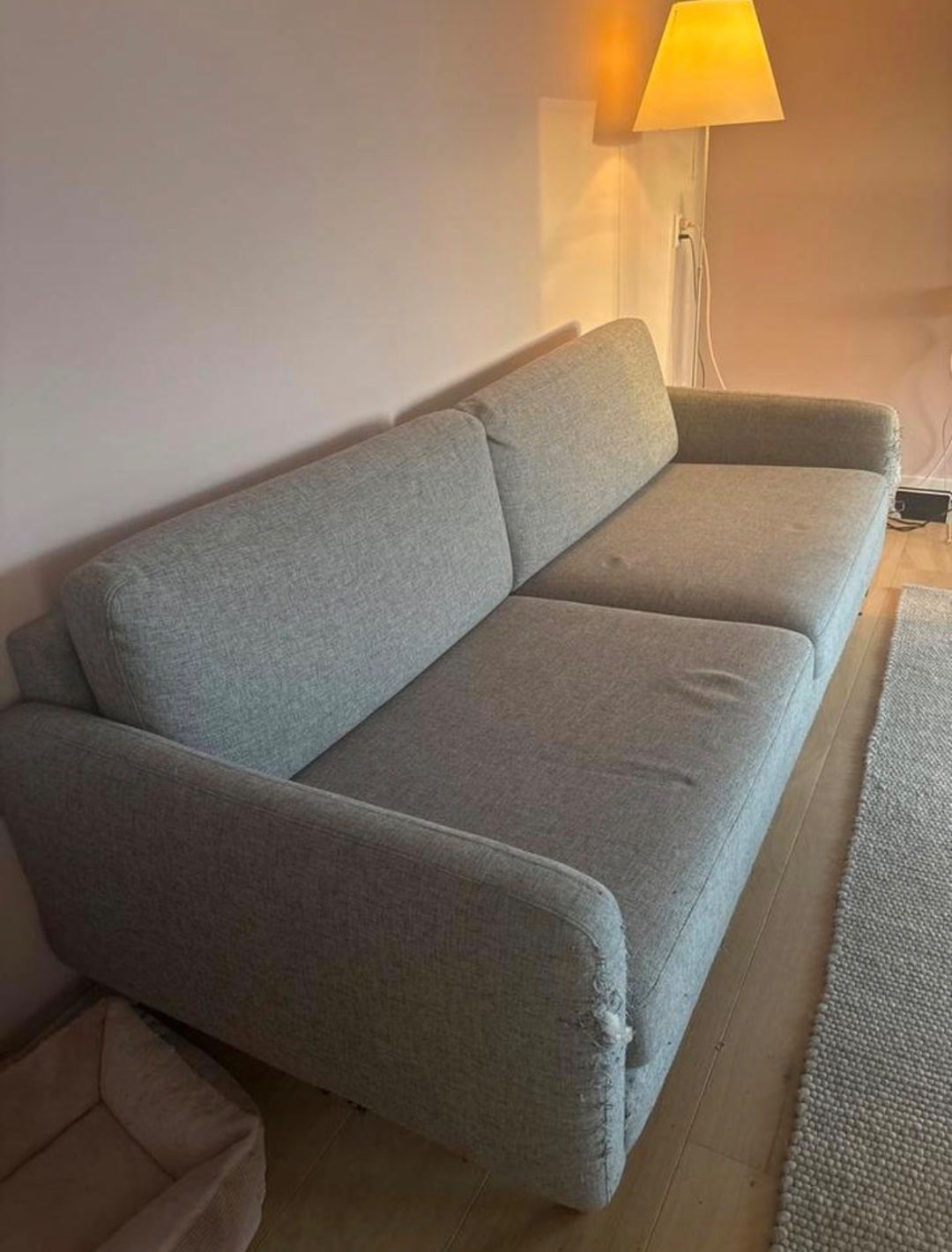 Bolia Scandinavia couch, eaten by cats.