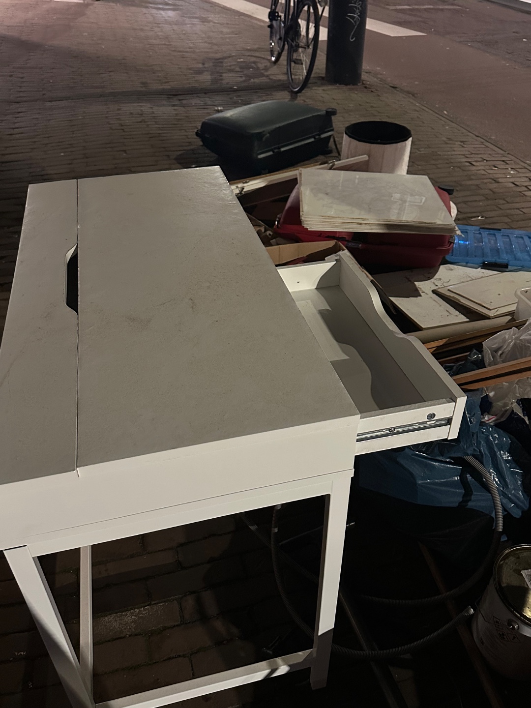Ikea desk, a little moisture damaged but still works fine