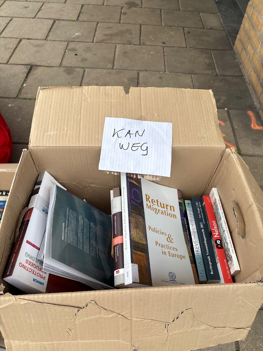 Lots of free books, christmas decoration, a VWN bean bag, also some plates