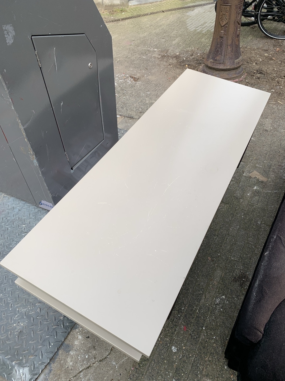 Nice ikea coffee table. A bit scratched