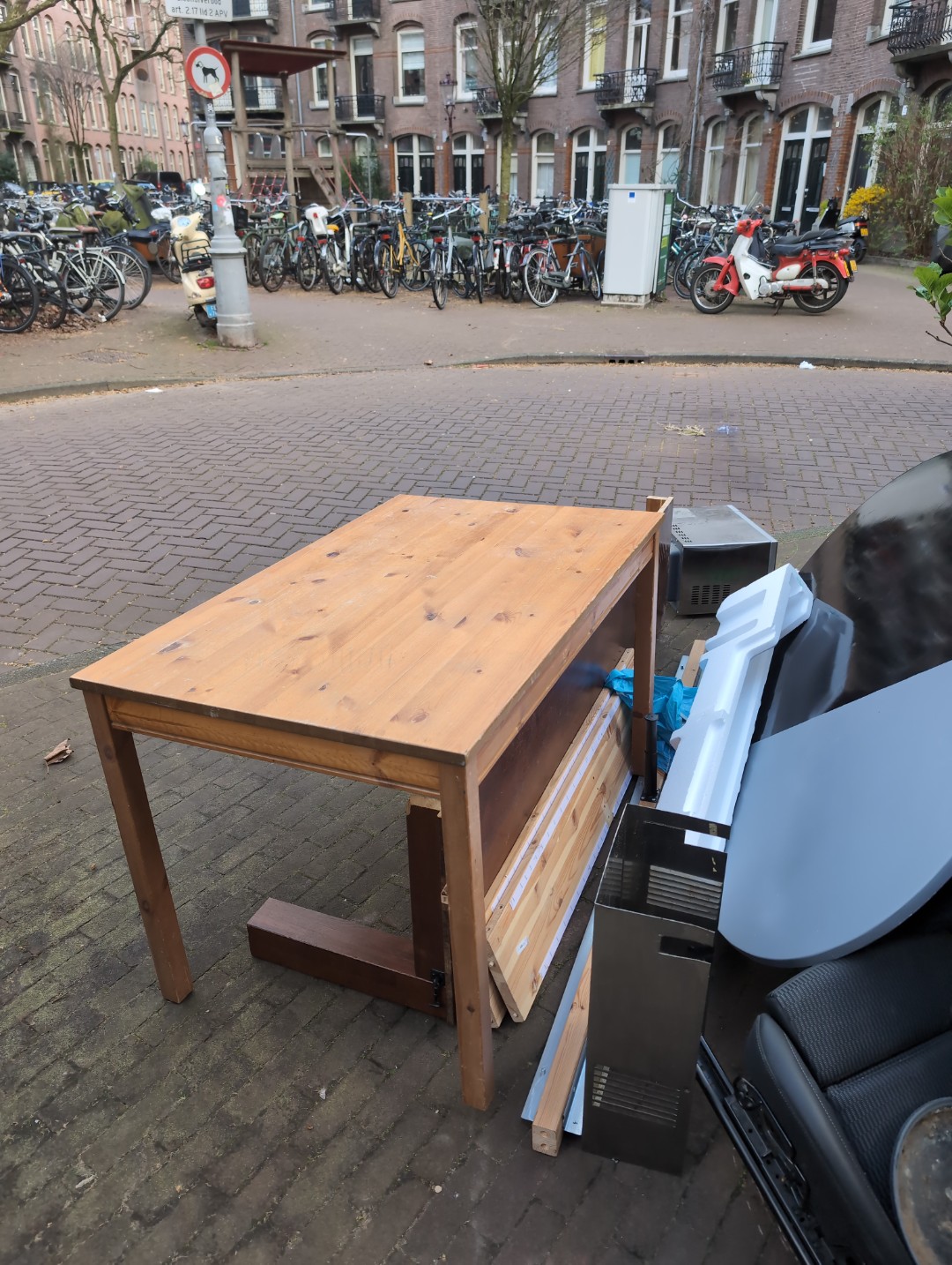 Beautiful wardrobe, chairs and okay table.