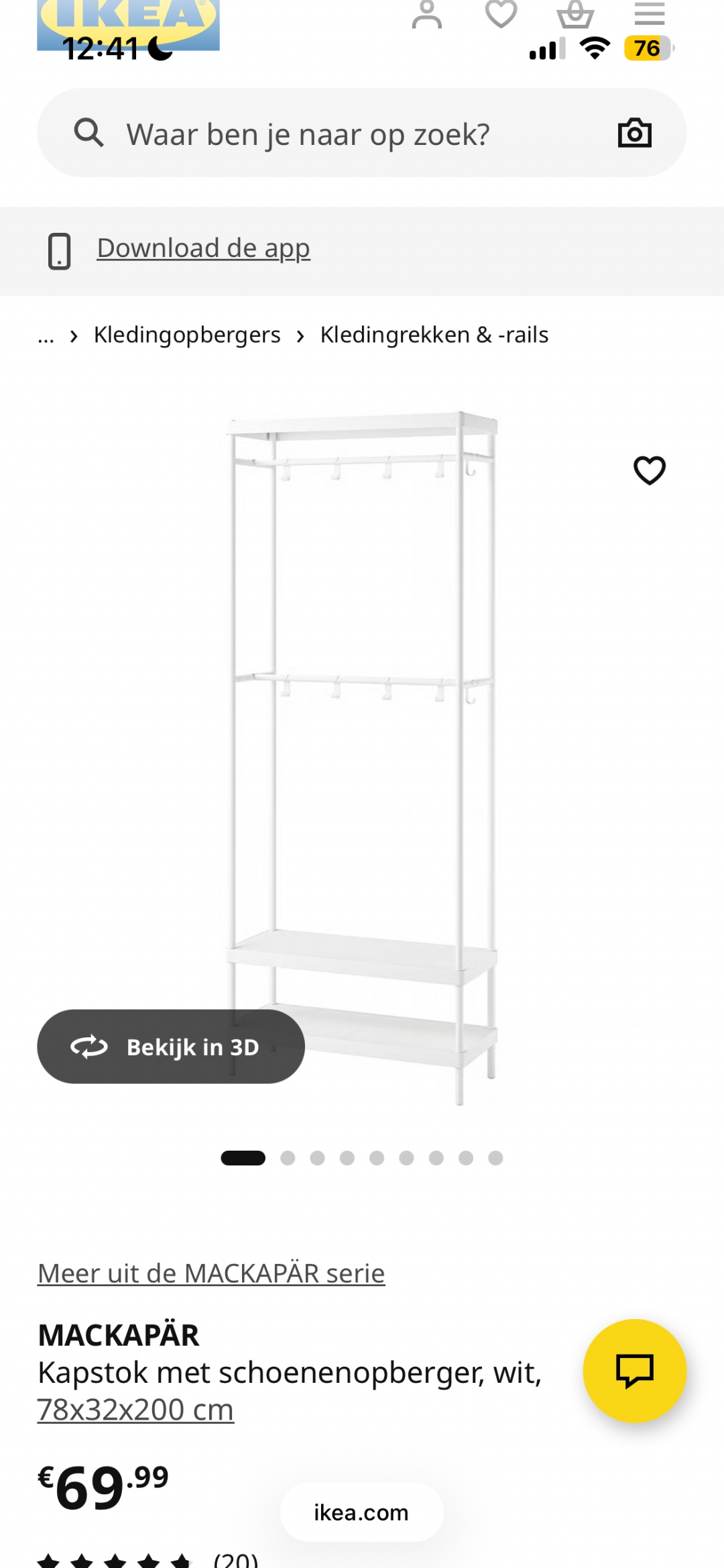 Staat buiten op straat, netjes uit elkaar gehaald, losse onderdelen in AH shopper! In goede staat. 1