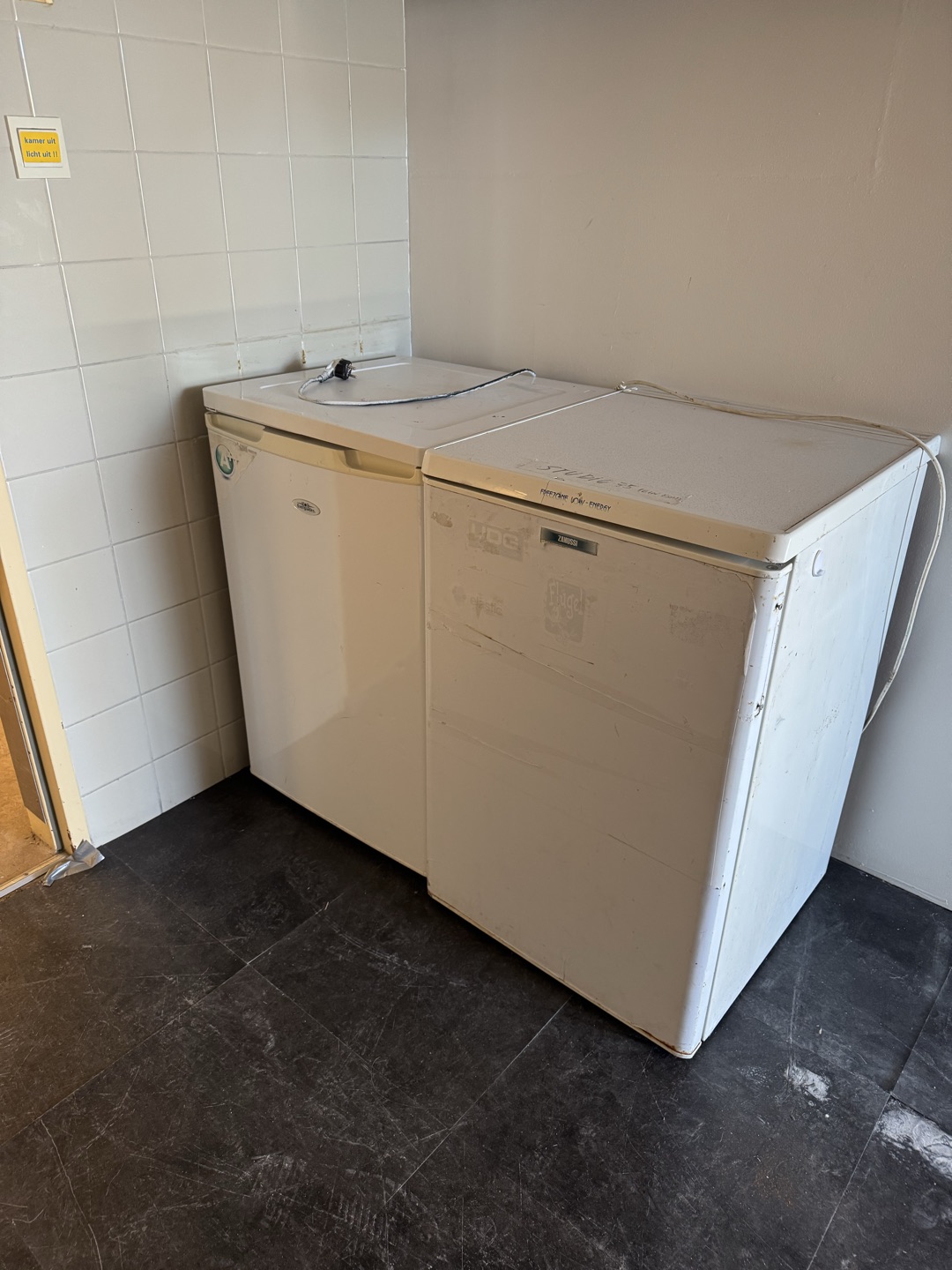 Free : 3 fridges  
You can find at the CareDesignLab please email me if interested heloise@caredesignlab.nl 1