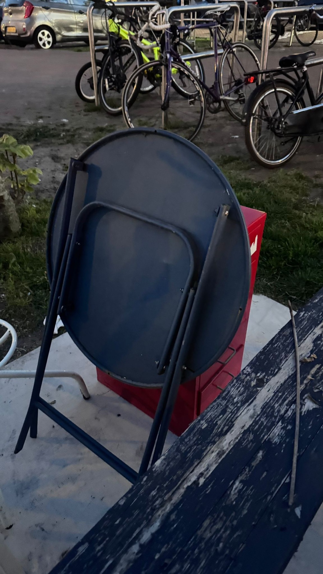 Metal cabinet, table, hanger etc 2