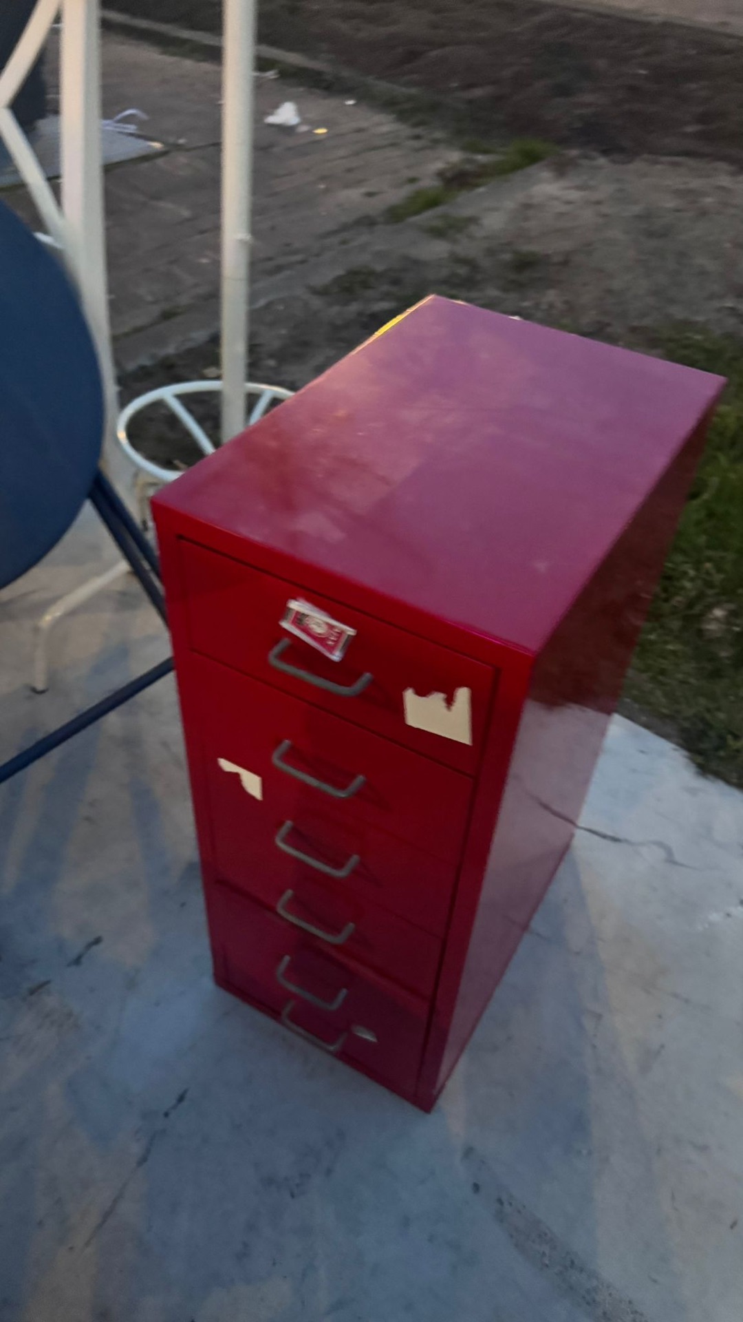 Metal cabinet, table, hanger etc 3