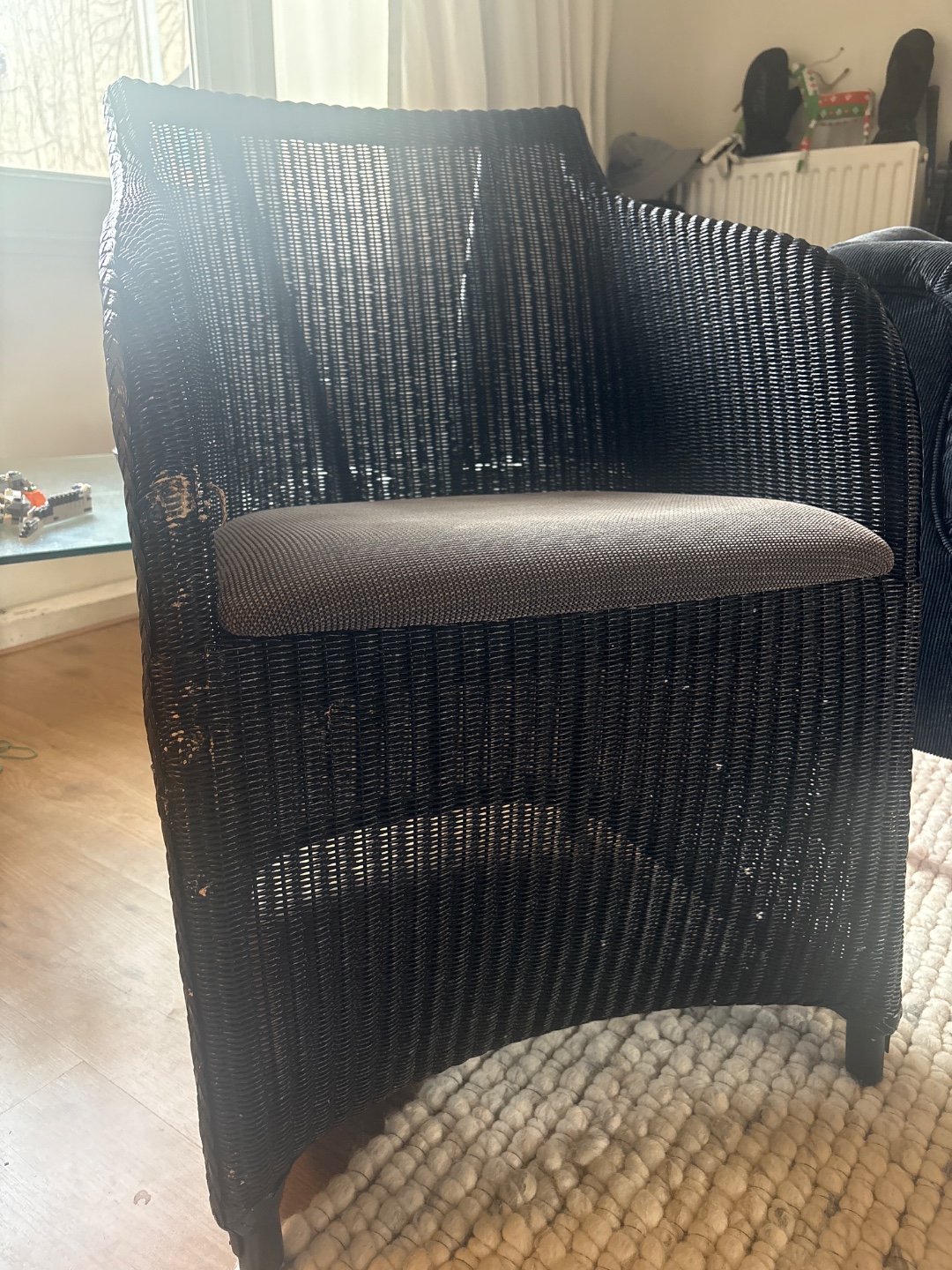 Lloyd Loom vintage stoel. Oosterpark 1