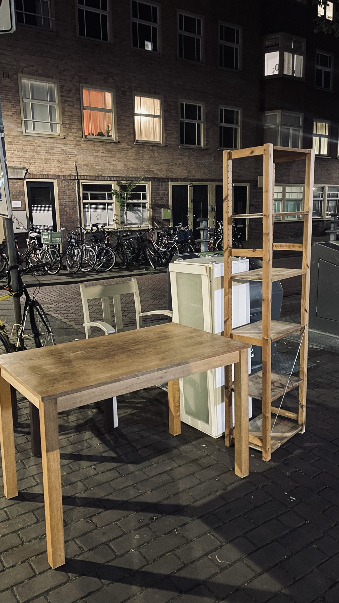 Really nice tables, chair, cupboard 2