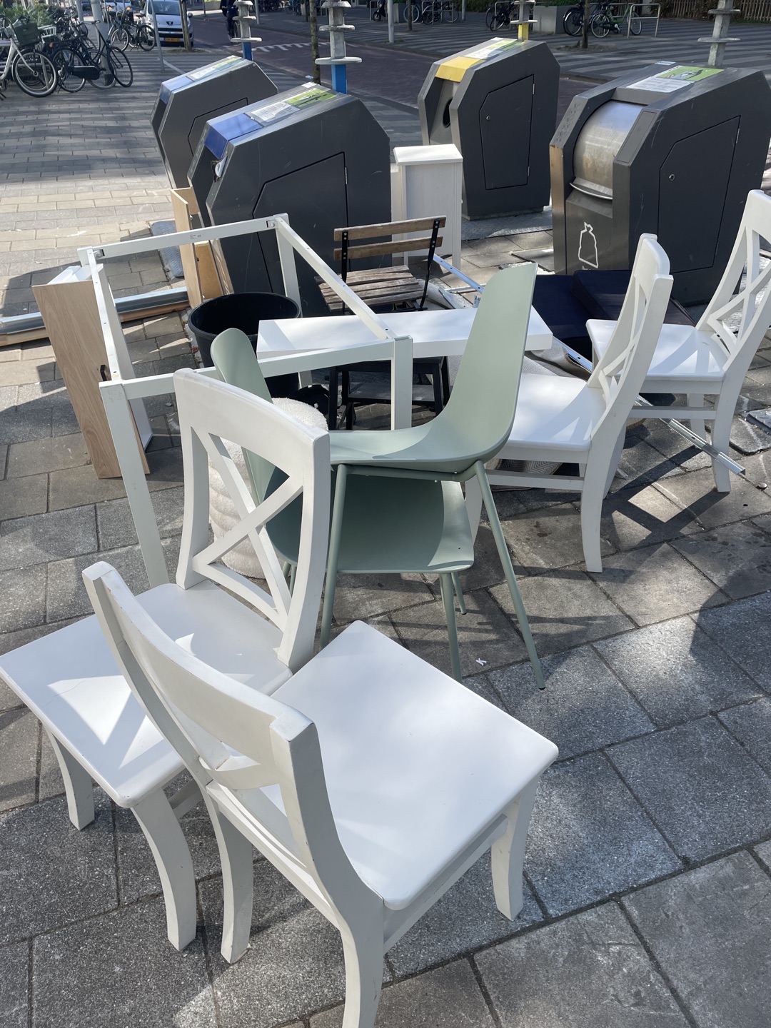 Chairs, bed frame, drawers, etc 1