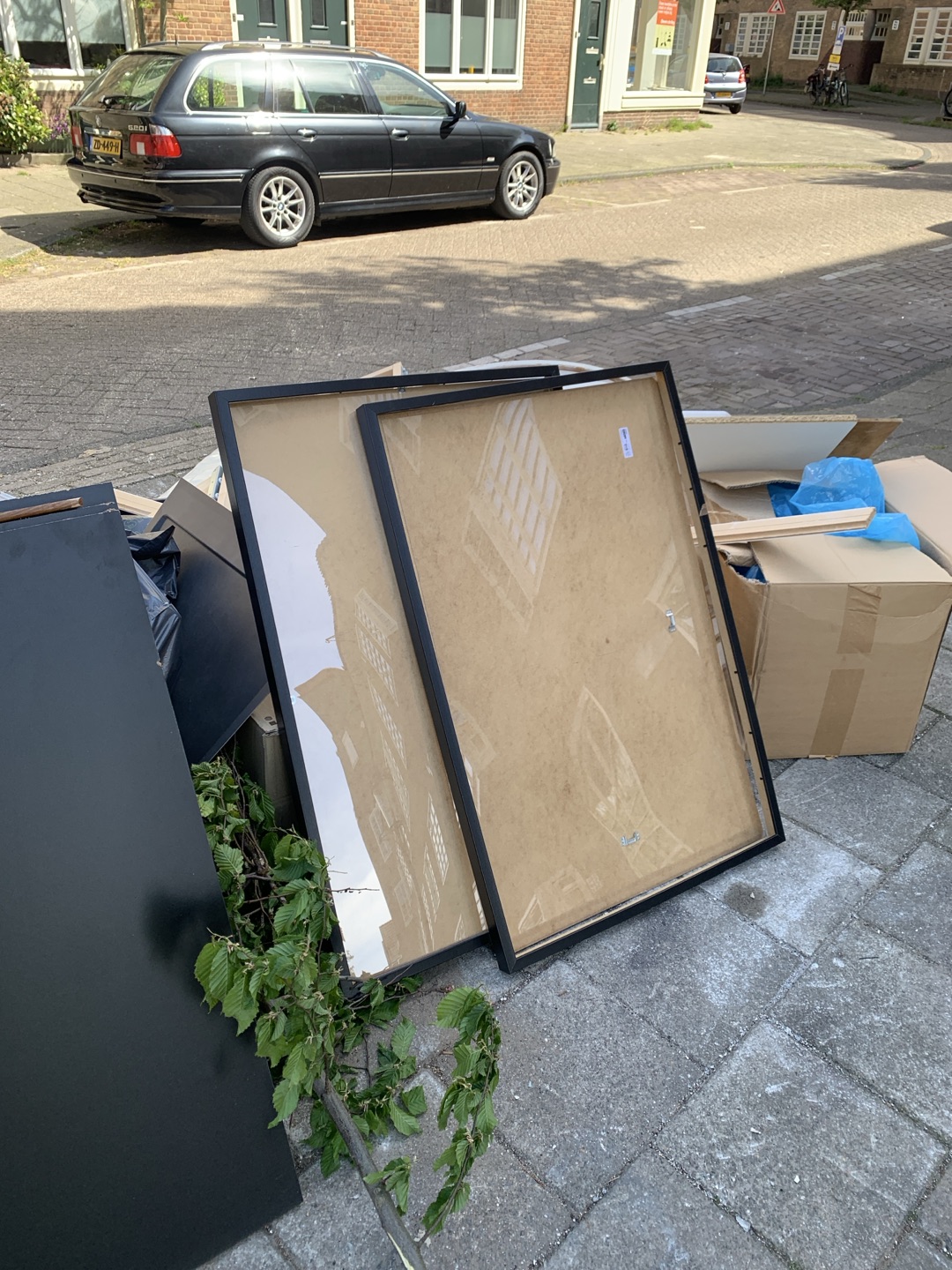 Two large ikea picture frames, seems fine 1