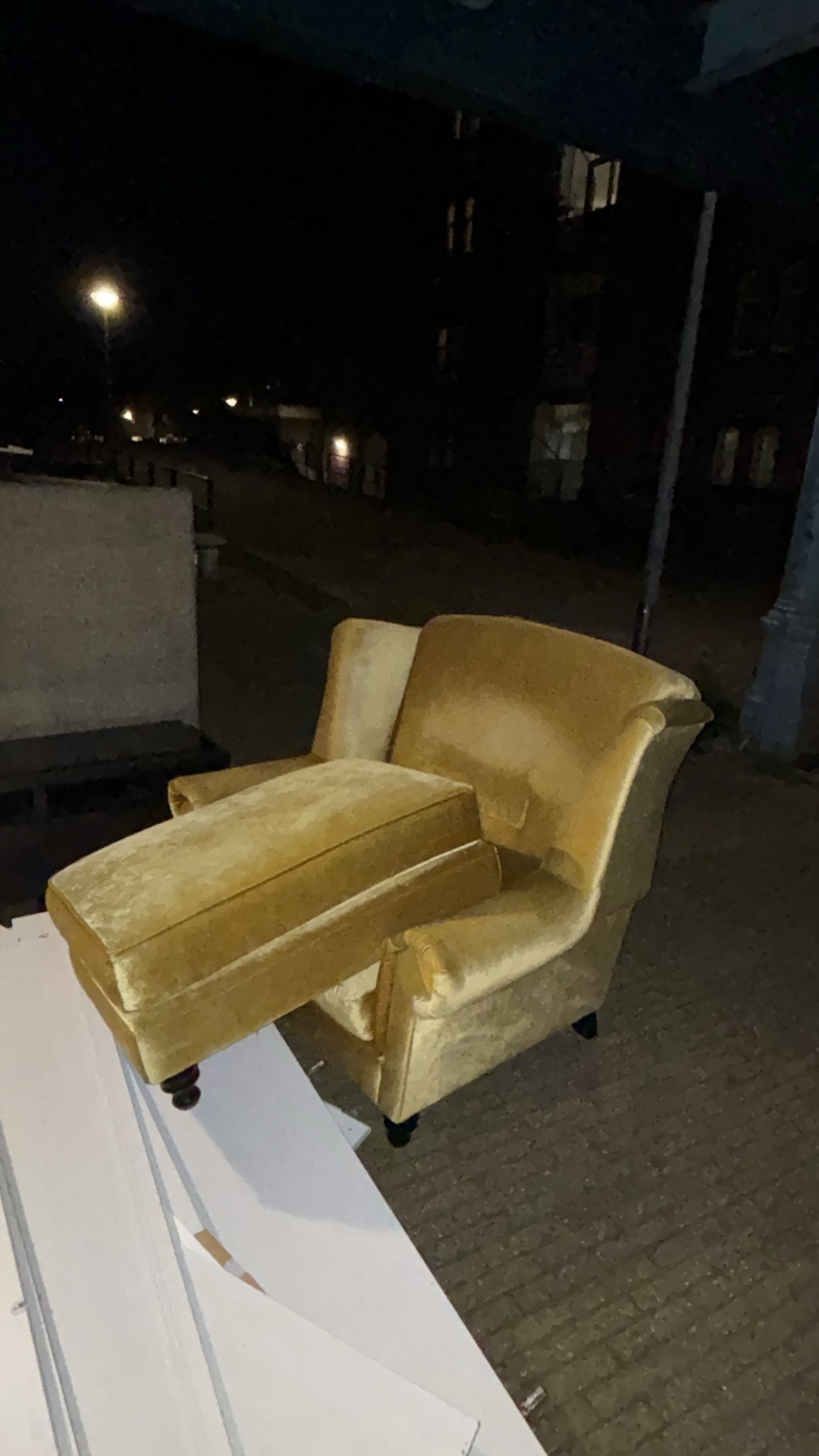 golden loveseat (very comfy) 1