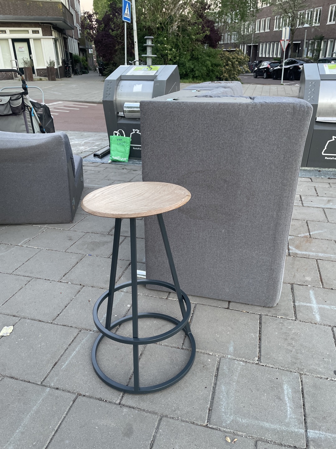 Stool, dog buggy, couch 1