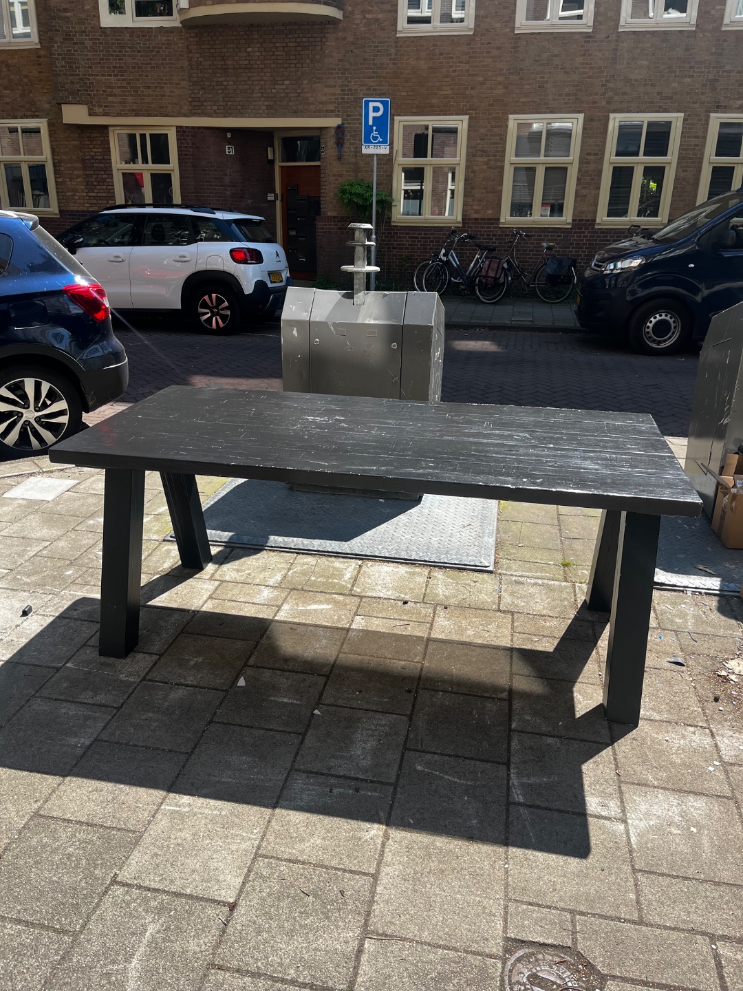 Black table (appr 2 m in length) 2