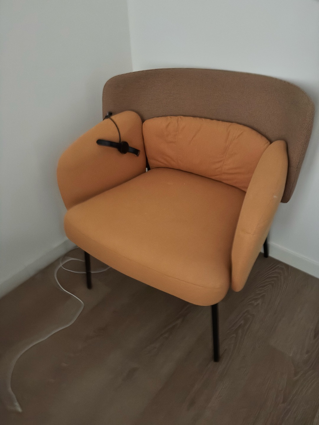 IKEA headboard, dining chairs and armchair 1