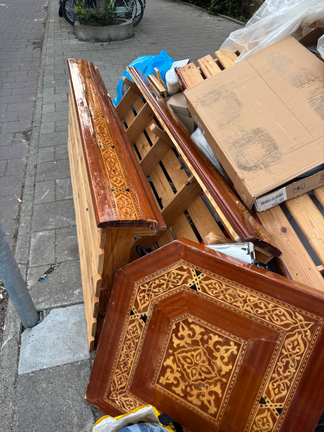 Gave buiten bank lijkt met mooi patroon! 3