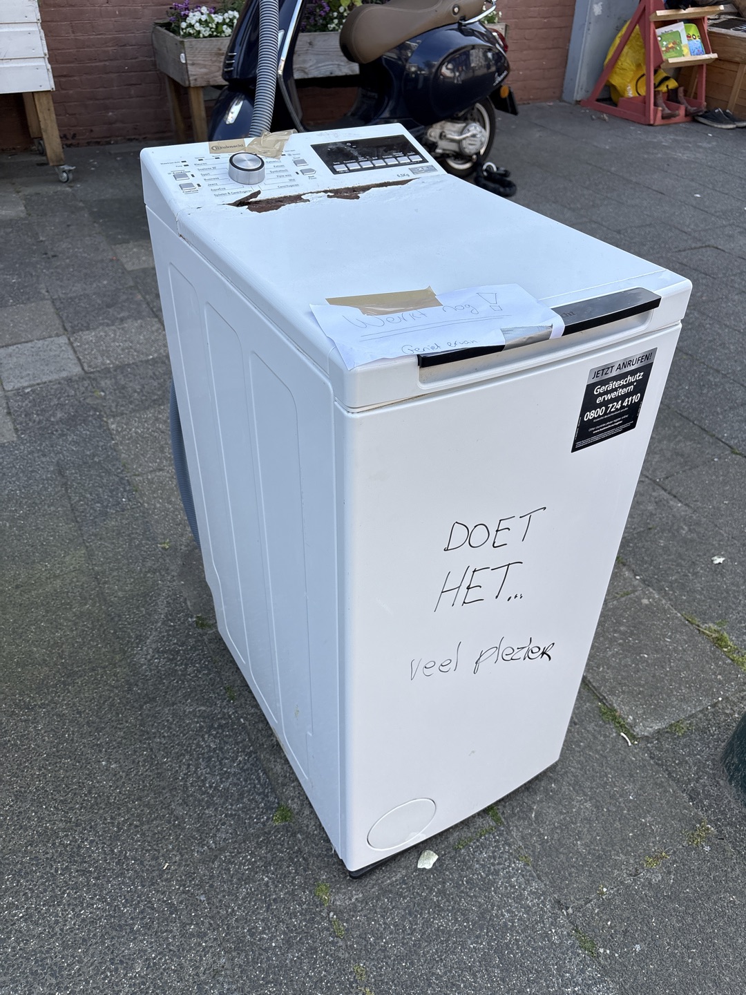 Smalle bovenlader wasmachine 1
