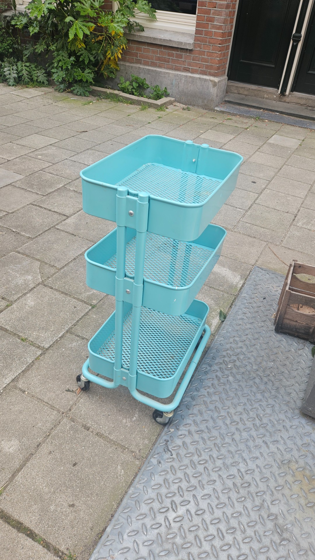 Ikea cart in sky blue 1